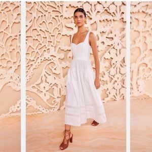 NWT Ulla Johnson Isidora fit & flare white dress